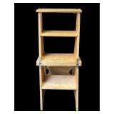 Wooden Three Step Ladder & Chair