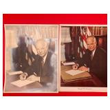 Pair Of 11x14ï¿½ Dwight Eisenhower Photographs