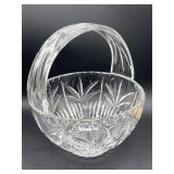 Polish Made Lead Crystal Glass Basket