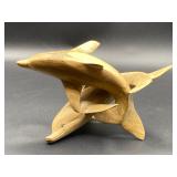 Wooden Dolphin Motif