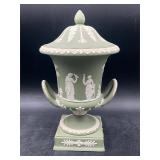 Wedgwood Sage Green Jasperware Campana Pedestal...