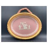 Wedgwood Pink Jasperware Neoclassical Cupid &...
