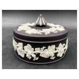 Wedgwood Black Jasperware Grapevine Covered...