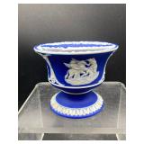 Rare Wedgwood Portland Blue Jasperware Campana...