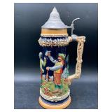 Large Gerz Oktoberfest Themed German Beer Stein