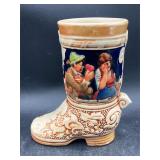 German Ceramic Beer Boot