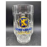 Lowenbrau Since 1383 Glass Beer Stein