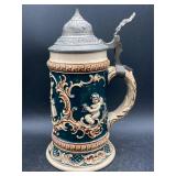 Vintage German Cherubs & Lovers Beer Stein