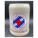 Bavarian Red Cross Stoneware Mug