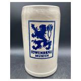 Lowenbrau Munich German Stoneware Beer Stein