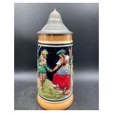 Vintage German Wanderung Themed Beer Stein