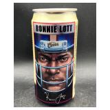 Vintage Coors Ronnie Lott Football Beer Can, Empty