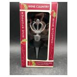 Wine Country Crown Wine Stopper in Original...
