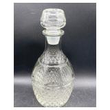 Pressed Glass Wine Decanter with Stopper