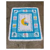 Vintage Care Bears Baby Blanket