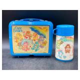 Vintage Care Bears Blue Plastic Lunch Box &...