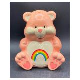 Vintage Care Bears Cheer Bear Ceramic Coin Bank