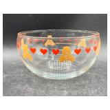 1984 Care Bears 4.5' Glass Bowl