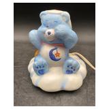 1983 Care Bears Bedtime Bear Ceramic Lamp