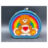 Vintage Care Bears AM Radio with Rainbow Design
