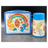 Vintage Care Bears Blue Metal Lunch Box &...
