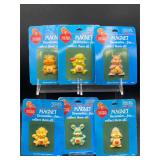 Vintage Care Bear Cousins Magnets, Set of Six