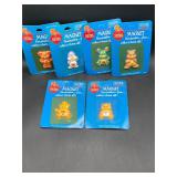 Vintage Care Bear Cousins Magnets, Set of Six