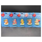 Vintage Care Bears Magnets, Set of Five