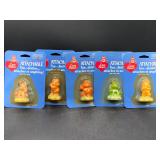 Vintage Care Bears Keychains, Set of Five