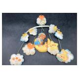 Vintage Dolly Teddy Bear Musical Crib Mobile