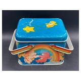 Vintage Care Bears Metal Tin Basket