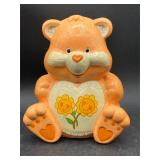 Vintage Care Bears Friend Bear Ceramic Coin Bank