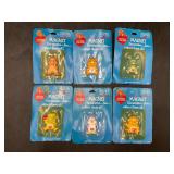 Vintage Care Bear Cousins Magnets, Set of Six