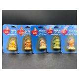 Vintage Care Bears Keychains, Set of Five