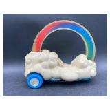 Vintage Care Bears Rainbow Roller Cloud Car Toy