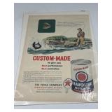 1950 Texaco Custom-Made Havoline Motor Oil Ad