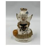 Vintage Porcelain October Angel Mask Figurine