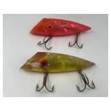 Pair of Vintage Neon Salmon Plug Lures