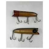 Pair of Vintage Heddon Lucky 13 Fishing Lures