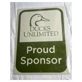 Ducks Unlimited Proud Sponsor Tin Sign