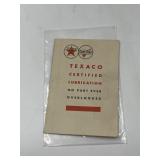 1932 Texaco Certified Lubrication Mini Booklet