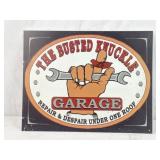 The Busted Knuckle Garage Tin Sign