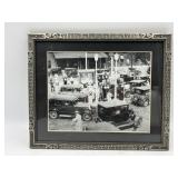 Framed Black & White Photo of a Texaco Station