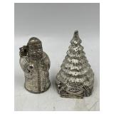 International Silver Co Santa and Christmas Tree