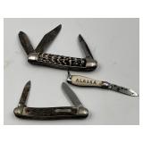 3 Vintage Pocket Knives