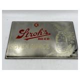 Strohï¿½s Beer Seven Ounce Mirrored Sign
