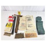 Mixed Ammo, Primers, Tripod, Gun Sock, Hunting