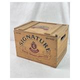 Signature Beer Crate w/ 6 Signature Beer Bottles