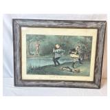 Caught on the Fly Framed Print by Currier &