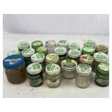 Pork Rind Bait Jars (Both Glass & Plastic)